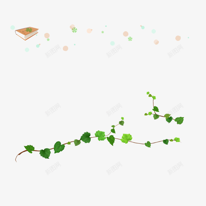 叶子漂浮物png免抠素材_新图网 https://ixintu.com ps动态素材 动态漂浮物素材 叶子元素 叶子漂浮物 彩色 漂浮气泡 漂浮物 绿色漂浮