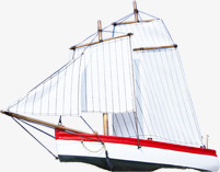 白色卡通帆船png免抠素材_新图网 https://ixintu.com 卡通 帆船 白色 设计