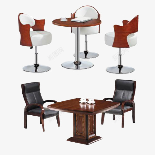 洽谈桌款式png免抠素材_新图网 https://ixintu.com 样式 桌子 椅子 洽谈桌 造型