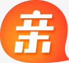 双十二淘宝亲亲节亲白字橙底LOGO双12图标png_新图网 https://ixintu.com 12 logo 亲亲 双十二 白字