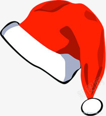 手绘红色可爱圣诞节帽子png免抠素材_新图网 https://ixintu.com 可爱 圣诞节 帽子 红色