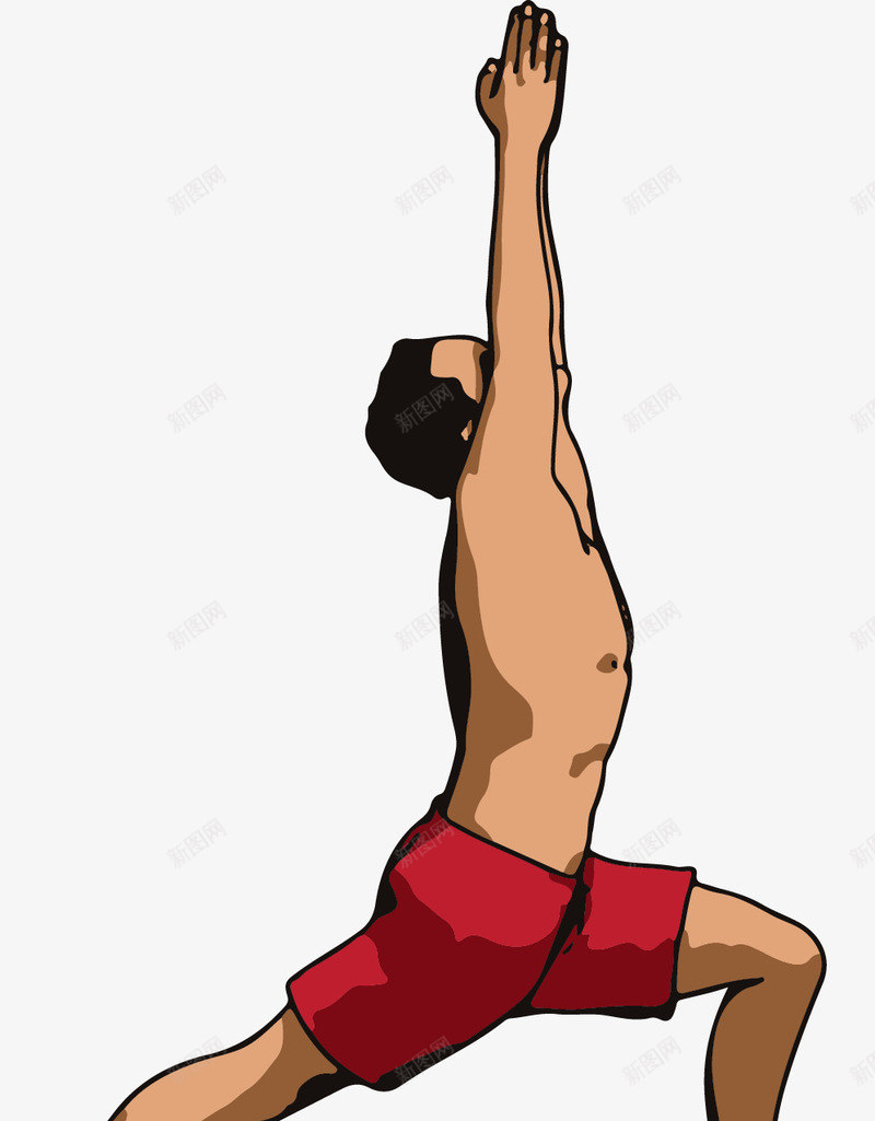 锻炼身体的男人矢量图ai免抠素材_新图网 https://ixintu.com 卡通手绘 水彩 瑜伽健身 男人 男士 男性躯体 矢量图 腹部腹肌 锻炼身体
