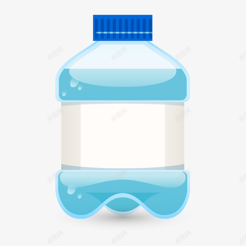 饮品瓶装水png免抠素材_新图网 https://ixintu.com 手绘 水 瓶子 饮品