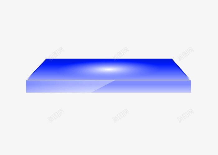 蓝色展台png免抠素材_新图网 https://ixintu.com 产品展示 展台 蓝色 蓝色展台 长方形展台
