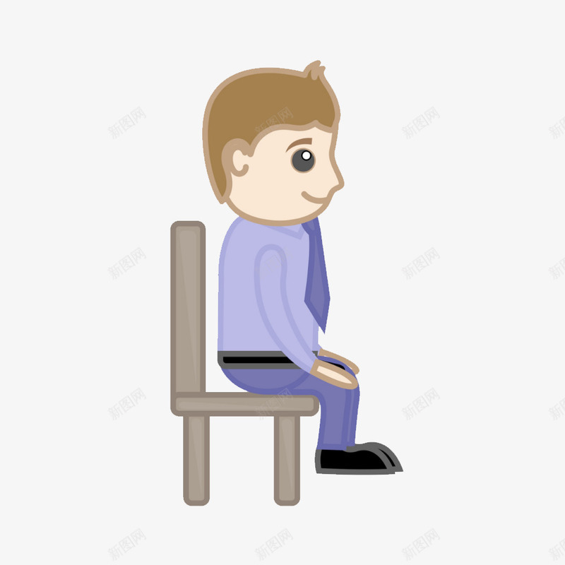 坐在椅子上的男子1png免抠素材_新图网 https://ixintu.com 坐 椅子 男子 蓝色