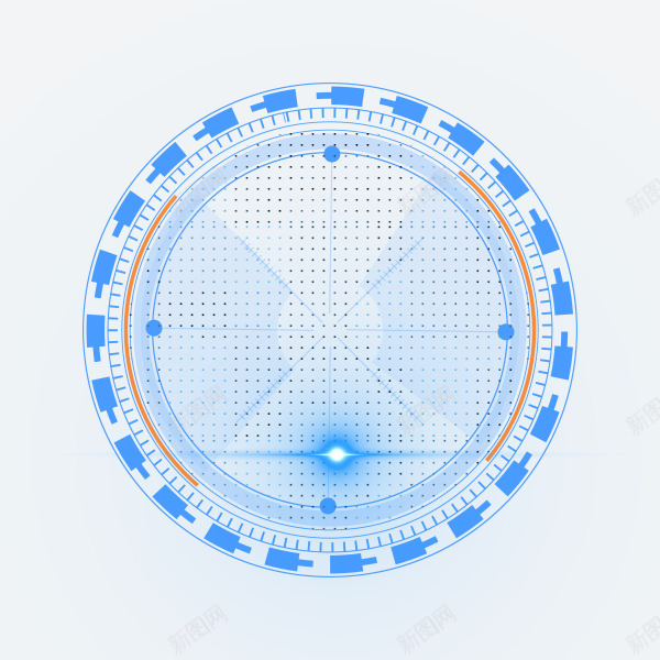 科技HUD元素png免抠素材_新图网 https://ixintu.com HUD 光线 全息 科技