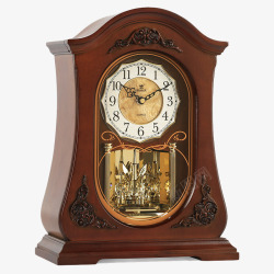 欧式音乐报时座钟中式创意复古时钟高清图片