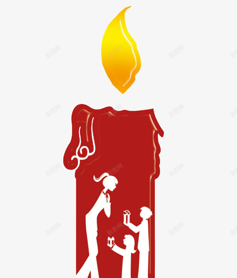 教师节蜡烛png免抠素材_新图网 https://ixintu.com 广告设计 感恩教师节 教师节 海报设计 蜡烛 设计