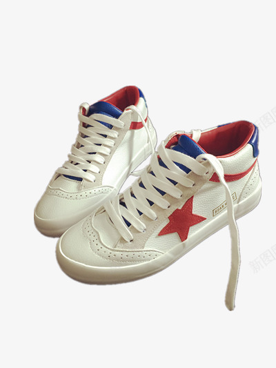 小白鞋png免抠素材_新图网 https://ixintu.com 五角星 女生运动鞋 小白鞋图片 白色运动鞋 白鞋