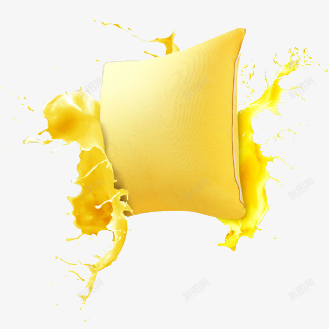 奶油包png免抠素材_新图网 https://ixintu.com 液体效果 饮品 黄色