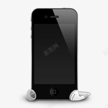 iPhone4g耳机图标阴影图标