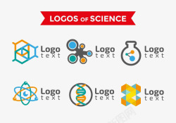 分子LOGO神经学标志模板图标高清图片