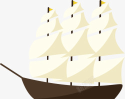 帆船符号帆船古老水手高清图片