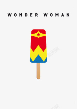 超级英雄雪糕冰棍素材