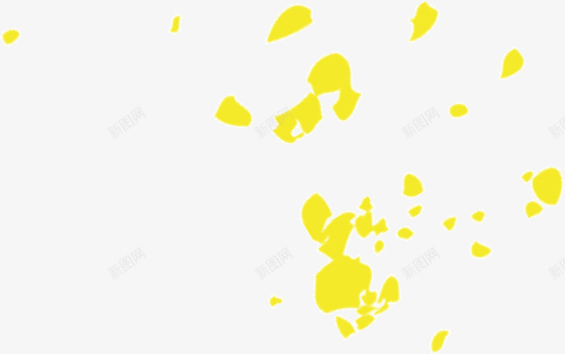 金色的漂浮花瓣png免抠素材_新图网 https://ixintu.com 漂浮 花瓣 金色