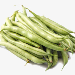 夏季蔬菜绿色新鲜芸豆高清图片