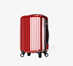 红色行李箱子素材