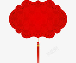 节庆挂件红色春季中国结挂饰高清图片