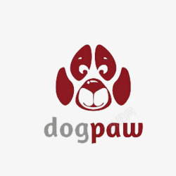 女款大爪LOGO狗头图标高清图片