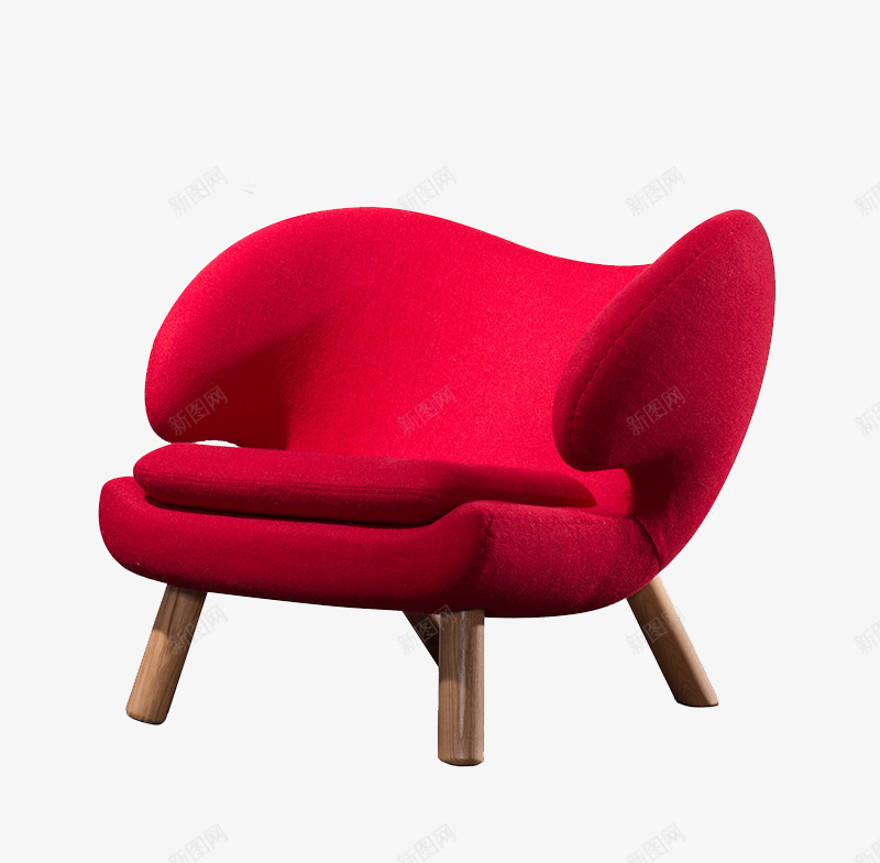 时尚坐椅png免抠素材_新图网 https://ixintu.com png图片 产品实物 椅子 红色 靠椅