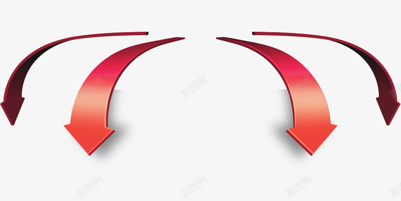 红色转弯的箭头数据表格PPTpng免抠素材_新图网 https://ixintu.com 分叉路 箭头 红色 转弯 转弯箭头 配色