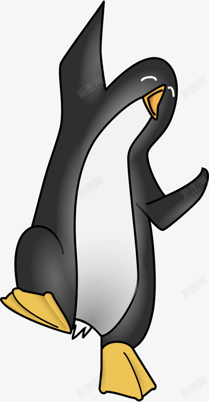 跳舞的卡通小企鹅png免抠素材_新图网 https://ixintu.com 企鹅 企鹅卡通 卡通 卡通企鹅 跳舞