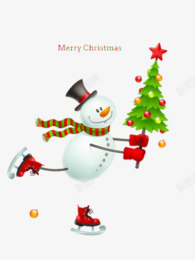 拿着圣诞树的雪人png免抠素材_新图网 https://ixintu.com 圣诞树 圣诞节 雪人 黑色礼帽