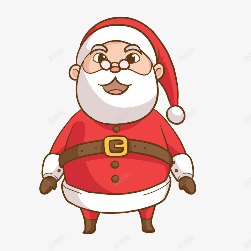 一个戴眼镜的圣诞老人矢量图ai免抠素材_新图网 https://ixintu.com 圣诞礼物 圣诞老人 圣诞节 戴眼镜 白胡子 驯鹿 矢量图