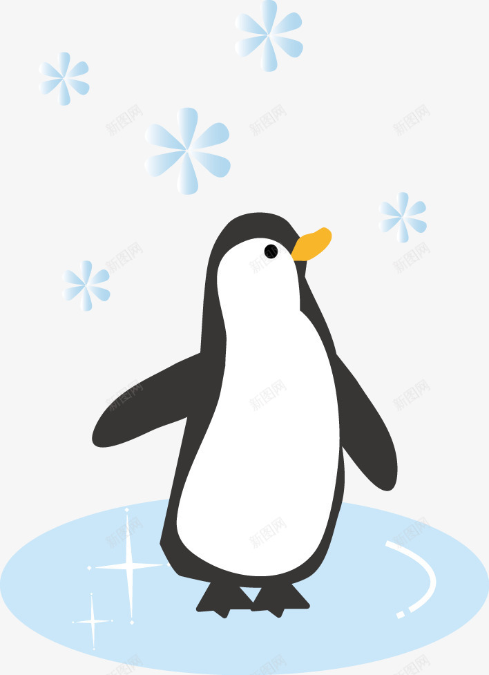 可爱冬日企鹅卡通png免抠素材_新图网 https://ixintu.com 企鹅 冬日 卡通 可爱