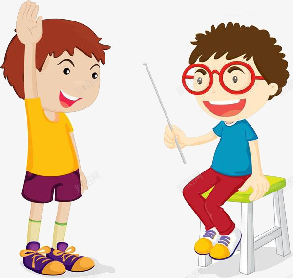 卡通小孩学习png免抠素材_新图网 https://ixintu.com 凳子 卡通小孩学习 男人 眼镜
