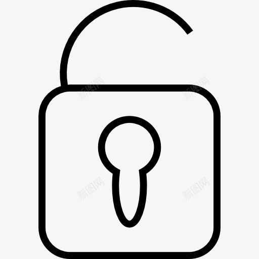 打开挂锁概述界面符号图标png_新图网 https://ixintu.com 在线商店 安全 工具 打开 界面 符号 解锁 锁