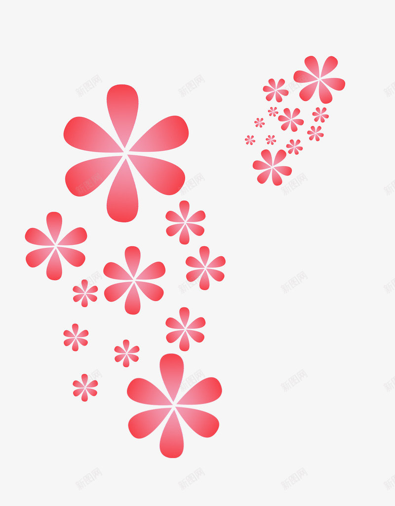 漂浮唯美粉色花瓣png免抠素材_新图网 https://ixintu.com 粉嫩 粉色花瓣 装饰图案 贴墙花案图案