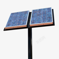太阳能电池版两片组合的电池板高清图片