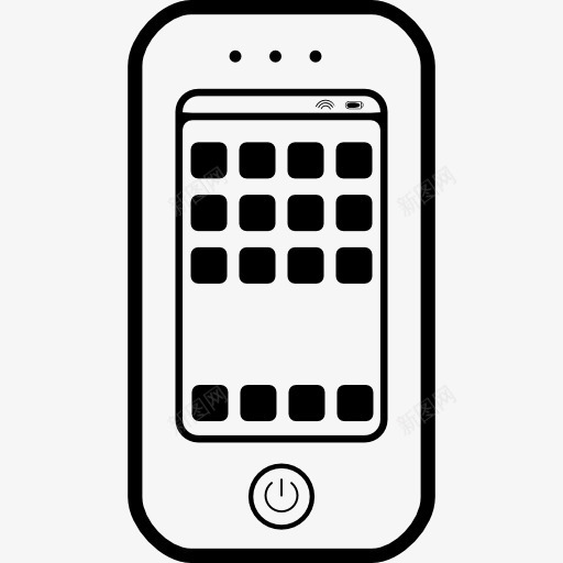 手机的键盘在屏幕图标png_新图网 https://ixintu.com 屏幕键盘 工具 工具和用具 手机 电话 移动电话