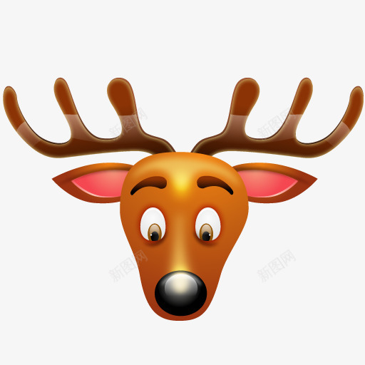 圣诞节麋鹿头像装饰元素png免抠素材_新图网 https://ixintu.com 元素 圣诞节 头像 装饰 麋鹿
