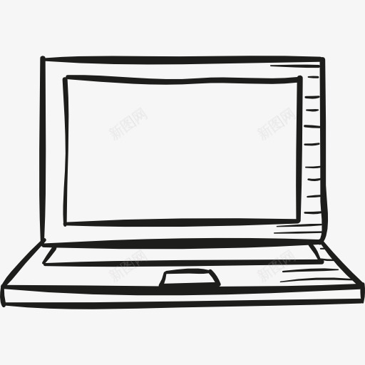画的笔记本图标png_新图网 https://ixintu.com 便携式计算 打开笔记本电脑 技术 笔记本电脑