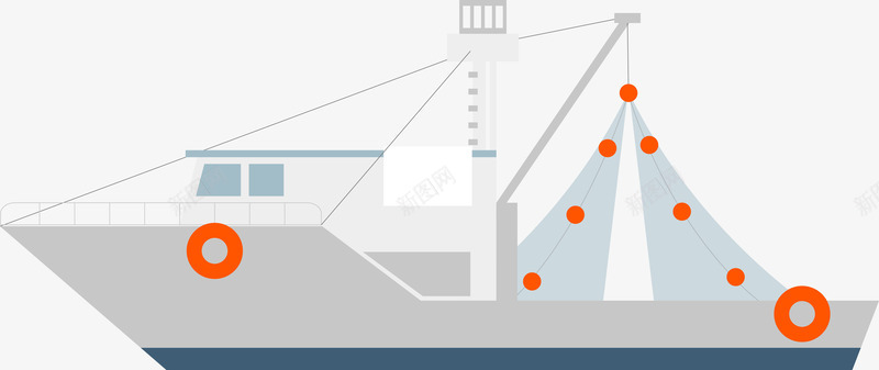 渔船船只矢量图eps免抠素材_新图网 https://ixintu.com 卡通 卡通船 帆船 木船 水上工具 渔船 渔船插图 渔船矢量 船 轮船 矢量图