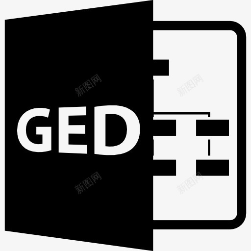 GED开放文件格式图标png_新图网 https://ixintu.com GED GEDGEDGEDCOM格式 GEDGED文件 家谱资料 打开文件 扩展 接口