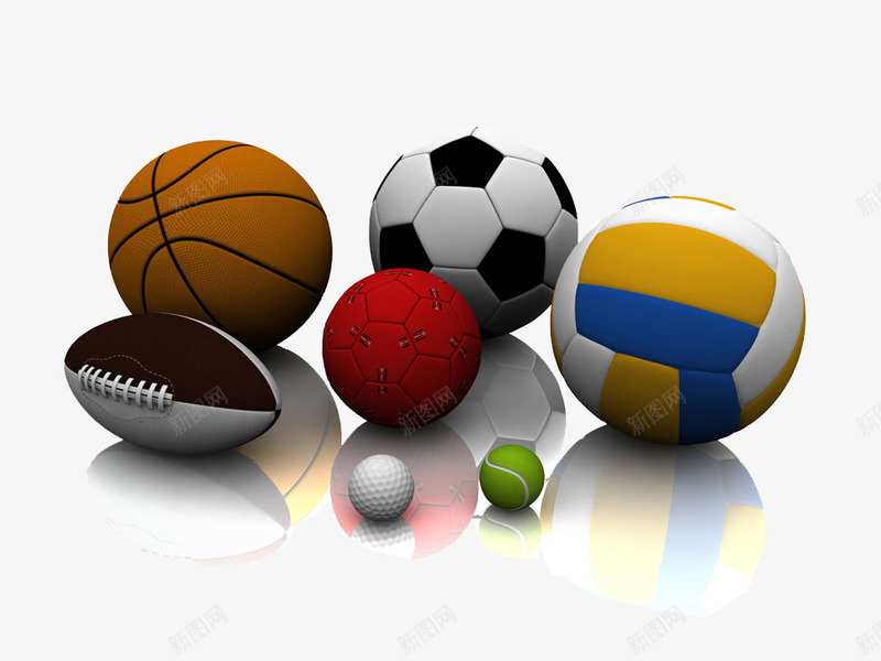 球类实物图png免抠素材_新图网 https://ixintu.com 橄榄球实物图 球类器材 篮球实物图 运动器材