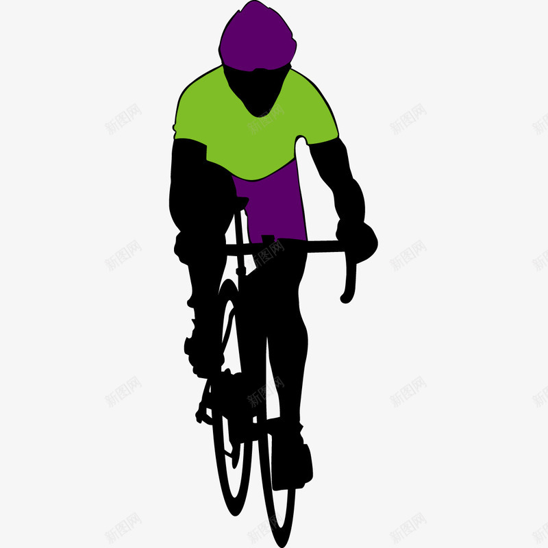 手绘卡通人物骑行png免抠素材_新图网 https://ixintu.com 健康活动 男人骑车 自行车比赛 赛车 运动 骑自行车 骑行