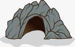 岩石山洞山洞石洞矢量图高清图片