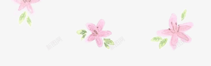漂浮的樱花png免抠素材_新图网 https://ixintu.com 卡通 可爱 叶子 手绘 漂浮 简图 粉色的 绿色的 花朵