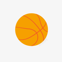 橘色篮球素材