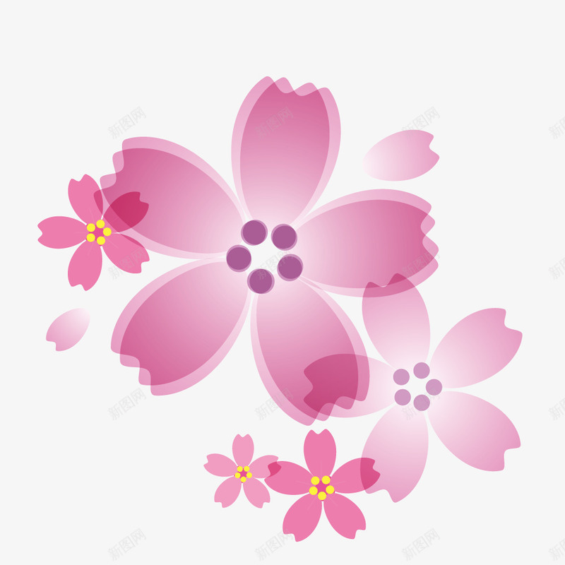 漂浮的梦幻紫色花朵png免抠素材_新图网 https://ixintu.com 梦幻 漂亮的 漂浮 紫色花朵 美丽的 花瓣 装饰
