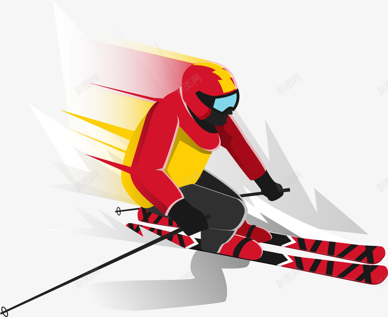 寒冷冬季滑雪的人png免抠素材_新图网 https://ixintu.com 冬季滑雪 冬季运动 寒冷冬季 滑雪的人 滑雪运动 飞速滑雪