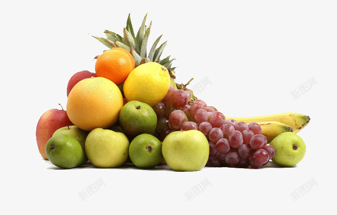 菠萝葡萄香蕉苹果png免抠素材_新图网 https://ixintu.com 果实 水果 苹果图片 菠萝 葡萄 蔬菜 食物 香蕉