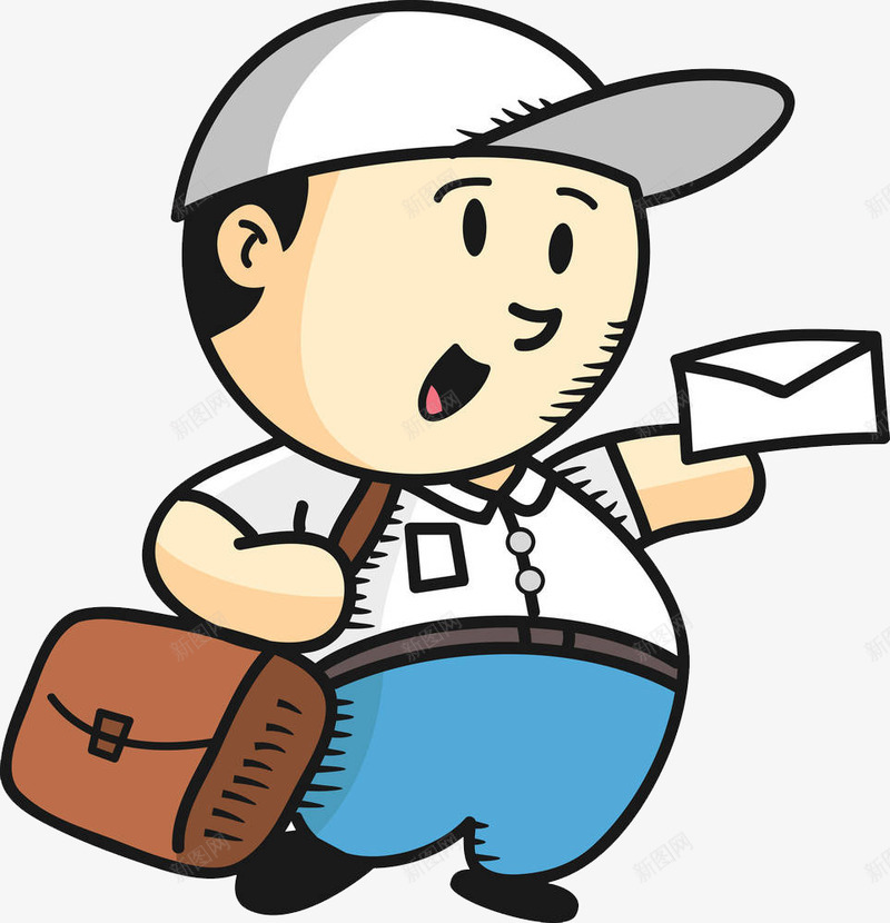 邮递员送信png免抠素材_新图网 https://ixintu.com 伸手 信封 拿东西 拿着 接东西 接住 接手 送信 递出 递接 递给 邮递员