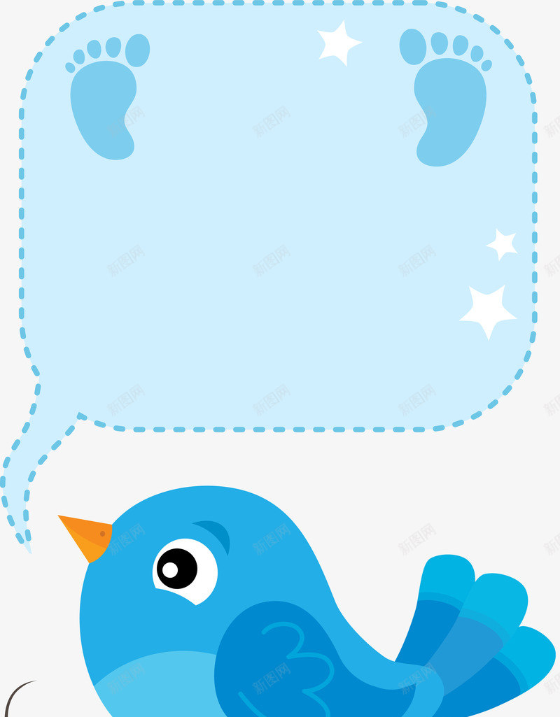 蓝色卡通企鹅框架装饰图案png免抠素材_新图网 https://ixintu.com 企鹅 免抠PNG 卡通 框架 蓝色 装饰图案