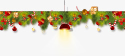 圣诞节圣诞树吊灯素材