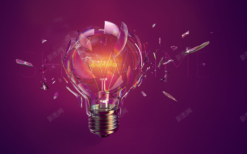 破碎的灯泡png免抠素材_新图网 https://ixintu.com 灯泡 破碎